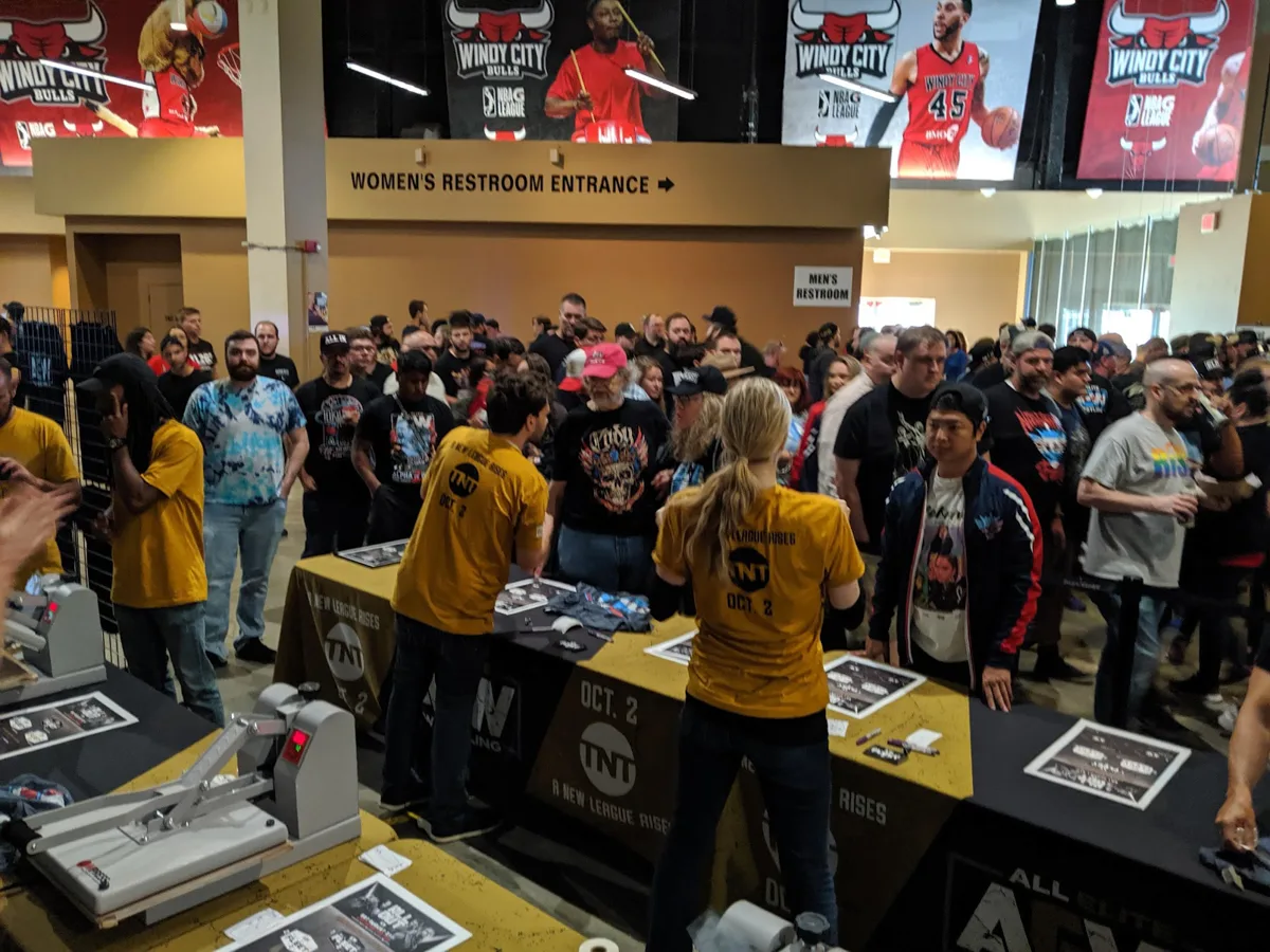 AEW · All Elite Fleet on TNT — live event printing activation