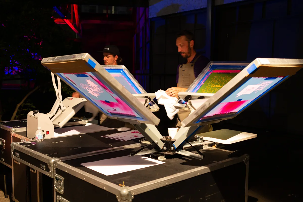 Atlanta Contemporary Art Party — live event printing activation