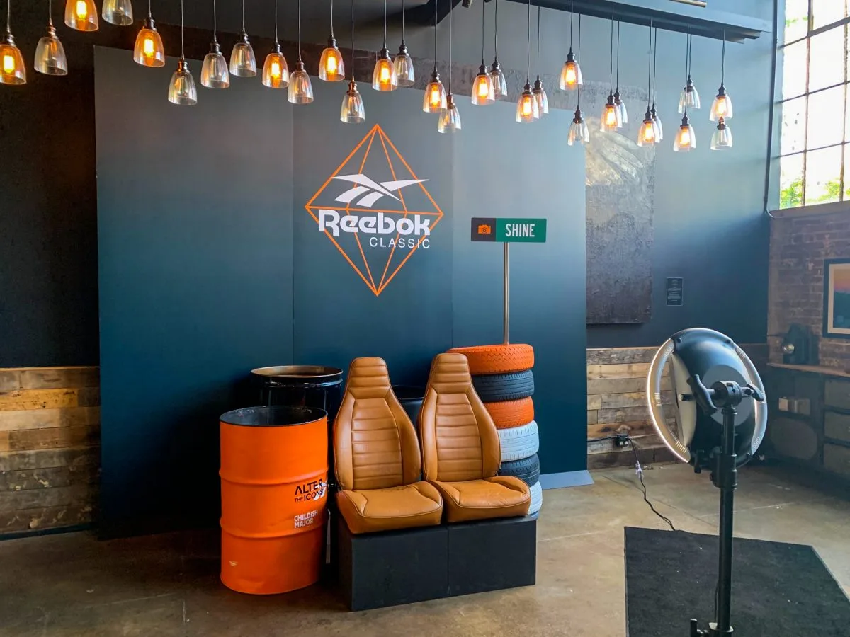 Reebok × Childish Majors — live event printing activation